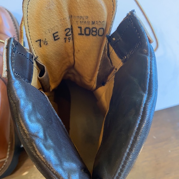 Vibrant-Steele Toe, Vintage, Brown Leather Boots - Picture 8 of 8